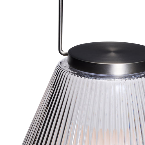 Hübsch draagbare lamp Tou - glas/ijzer - ø24xh28cm