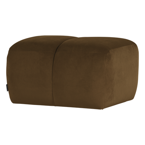 WOOOD poef Mojo - Velvet - Honinggeel - 45x84x64