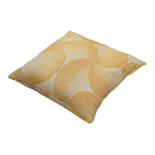Madison sierkussen Napels - geel - 50x50x10cm - set van 4