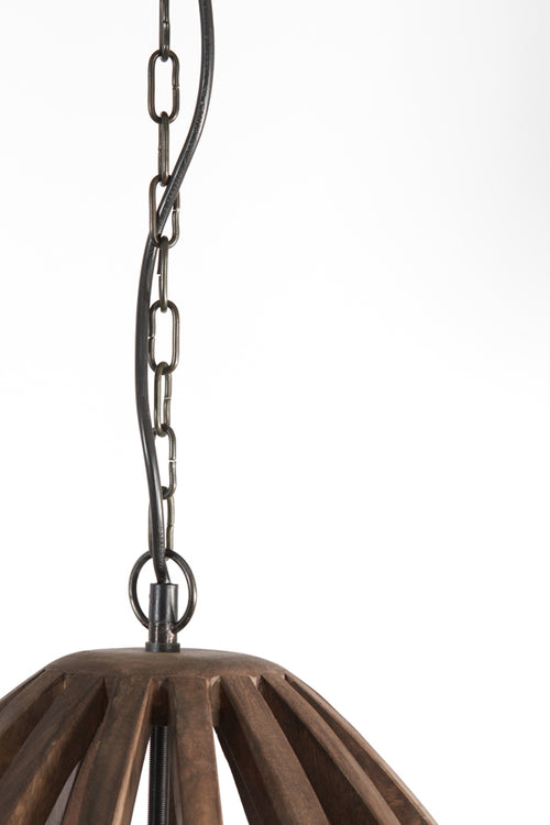 Light & Living hanglamp HARANKA - bruin - Ø47x56cm