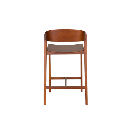 Housecraft Living Wooz Barkruk 65 cm Eikenhout Walnoot bruin - vtwonen shop