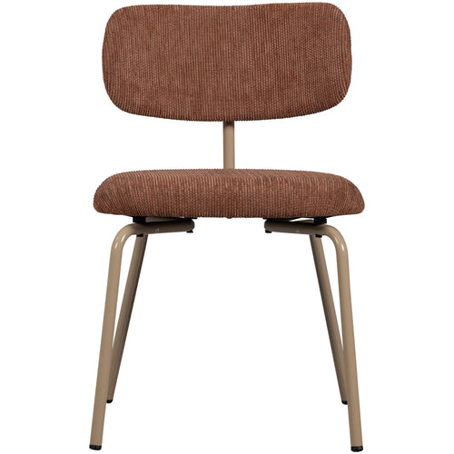 WOOOD eetkamerstoelen Travis - Polyester - Bruin - Set van 6 - vtwonen shop