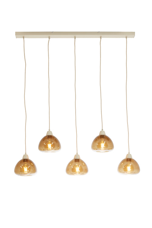 Light & Living hanglamp BISHO - bruin - 104x19x14cm - vtwonen shop