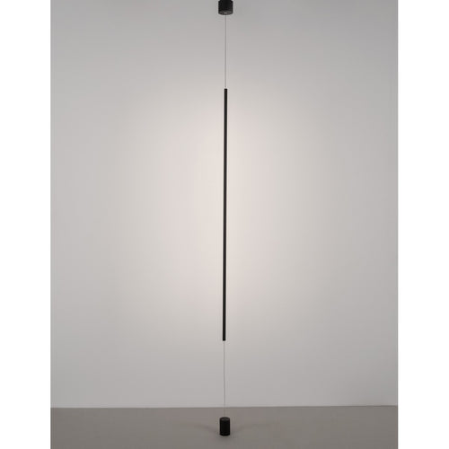 Merano Albuquerque Slanke Hanglamp Plafondlamp Sandy Zwart Aluminium LED 20W 1400Lm 3000K