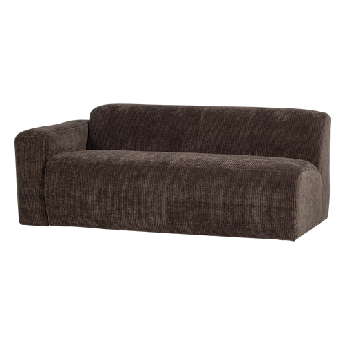 WOOOD 2-zits bank arm links Mojo Base - Rib - Bruin - 74x185x97