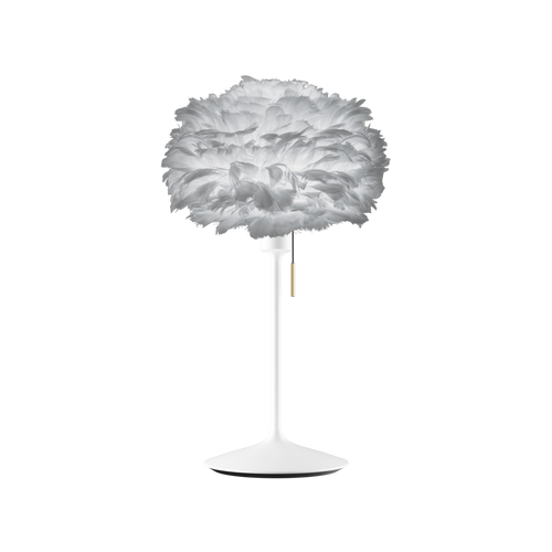 Umage Sante tafellamp white met usb en Eos mini light grey lampenkap
