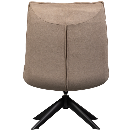 WOOOD draaifauteuil Jouke - Polyester - Zand - 97x70x85