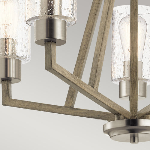 Elstead Kichler Deryn Multi Arm Hanglamp Plafondlamp Distressed Antique Grey