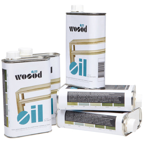 WOOOD olie - Grijs - 400ml - Blik - Set van 2