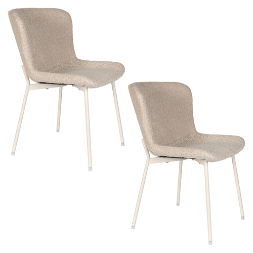 Housecraft Living Marion Eetkamerstoelen Off -White - Set van 2 - vtwonen shop