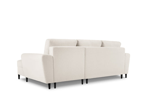 Cosmopolitan Design Converteerbare hoekbank rechts met opbergdoos Kyoto 4-zits, boucle, beige - 145x241x88cm