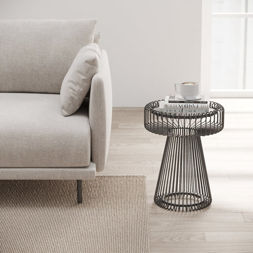 Kare Design Bijzettafel Lisboa Ø38cm zwart - vtwonen shop