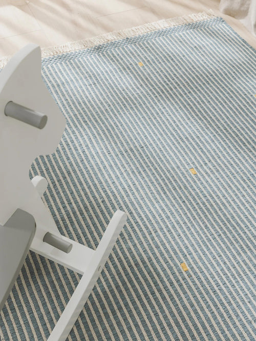 benuta kindervloerkleed Bruno - blauw - 90x130 cm