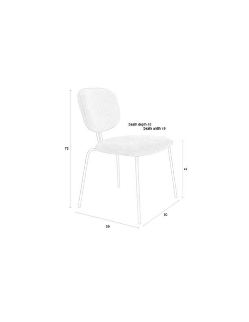 Housecraft Living Bouton Eetkamerstoelen Terra - Set van 2 - vtwonen shop