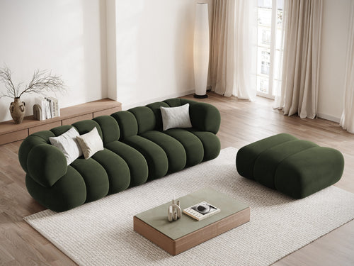 Cosmopolitan Design Poef Koge flueel groente - 95x95x40cm