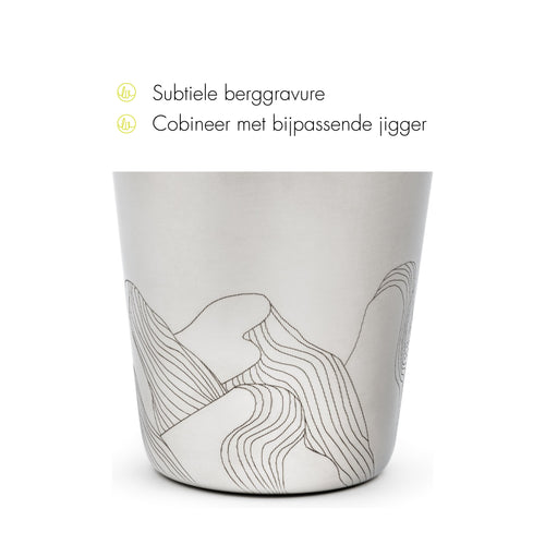 Leopold Vienna - Cocktail shaker 500ml RVS Mountains