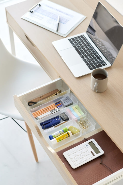 Yamazaki Stapelbare Lade Organizer - diep | smal - Tower - Wit