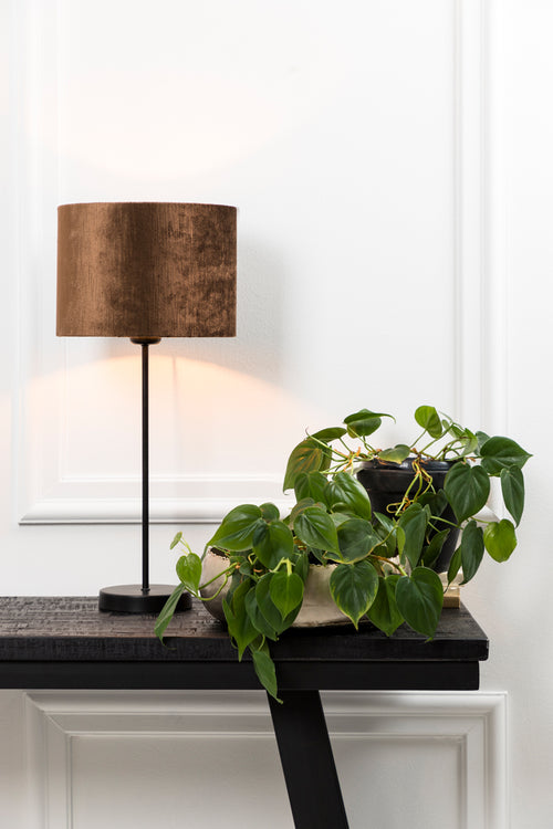 Light & Living lampvoet  - zwart - 13x13x44.5 cm