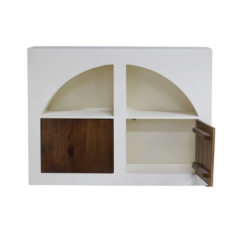 Giga Meubel Dressoir Miné - Beton Ciré - Beige - 120x40x90cm