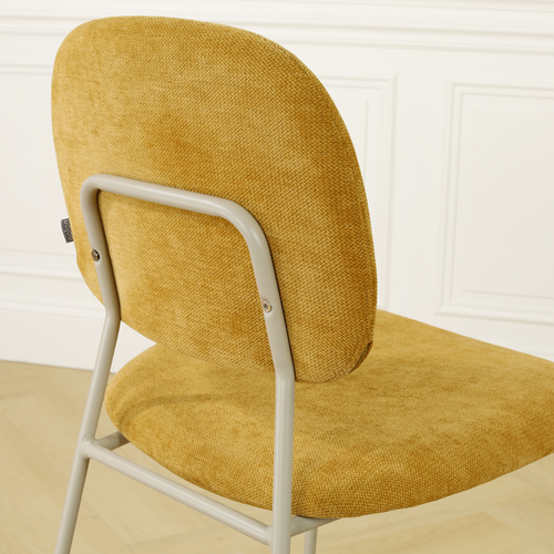 Nolon Jasmijn Eetkamerstoel Warm Oker - Grijsbeige - vtwonen shop