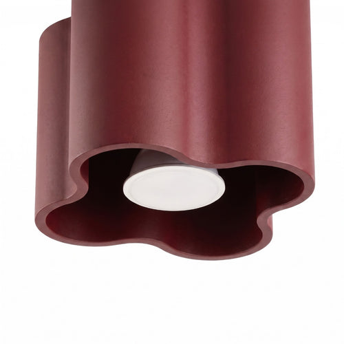 Sollux Lighting Plafondlamp OVIO 1 bordeaux GU10 - 12x12x10cm