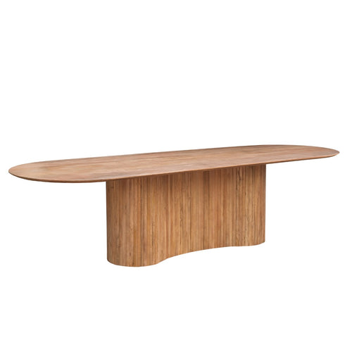 Giga Meubel Eettafel Ava - Naturel Mangohout - 300x100x77cm - vtwonen shop