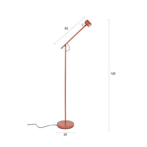 Housecraft Living Aero Vloerlamp/ Leeslamp Rood