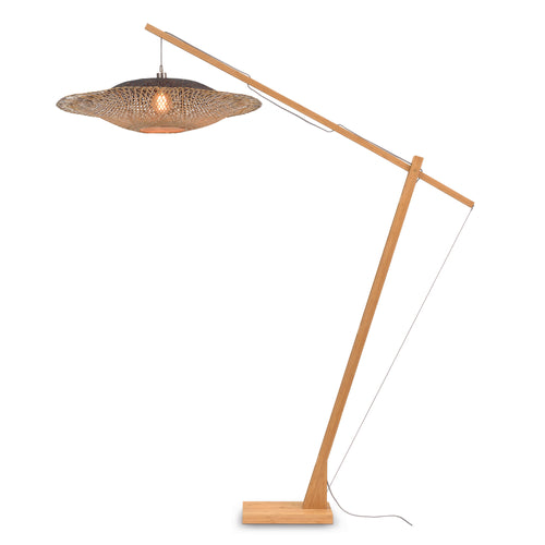 GOOD&MOJO vloerlamp Kalimantan - bruin - Ø87cm - vtwonen shop