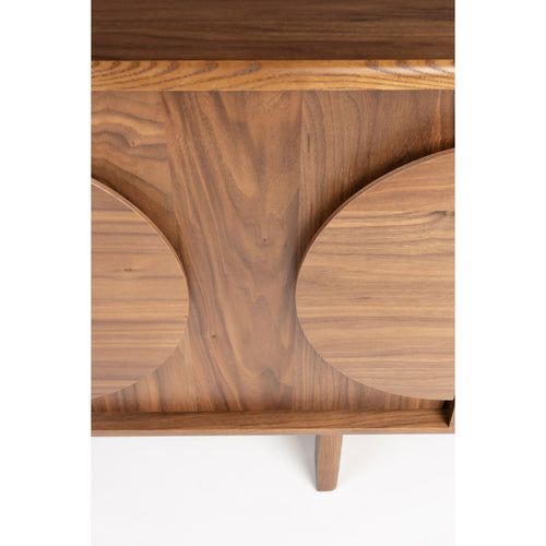 Zuiver Groove Dressoir 3 deuren Walnoothout Donkerbruin - vtwonen shop