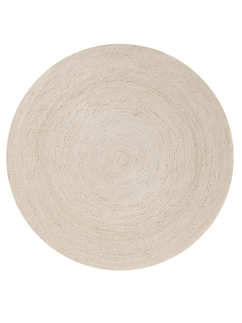 benuta jute vloerkleed Jutta - créme - ø 115 cm