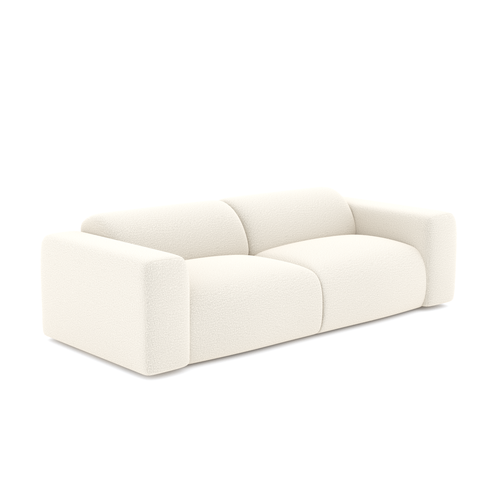 Sia Home - 3-zitsbanken MYRA - Bouclette stof - Crème - 205cm - vtwonen shop