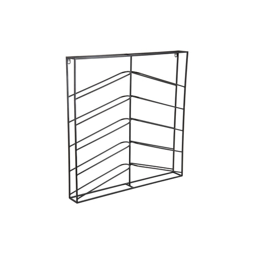 Present Time wijnrek Cuadro - zwart - 67x7.5x66cm - Vaderdag - Vaderdagcadeau - Vaderdag cadeautje voor hem