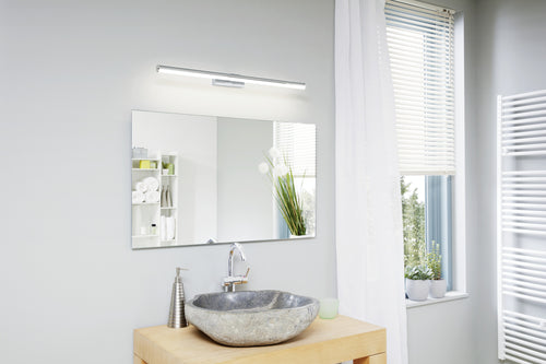 EGLO wandlamp Vadumi - led - 78 cm - grijs/wit