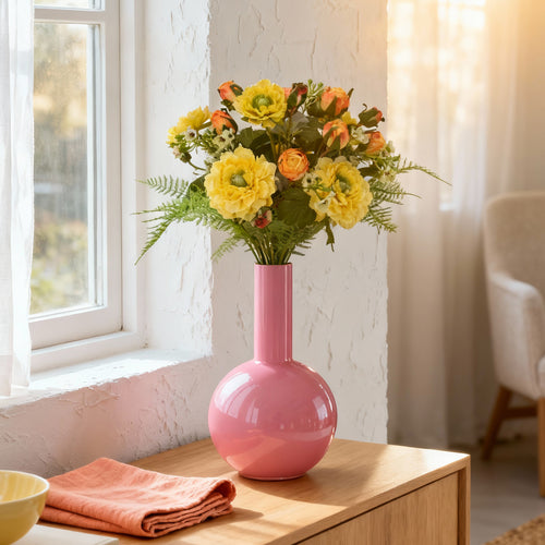 Maxifleur Handgebonden Kunstboeket Frieda Bern 35cm Geel