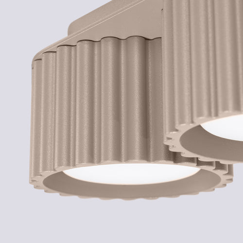 Sollux Lighting Plafondlamp AURA 2 taupe Gx53 - 21x10x12cm