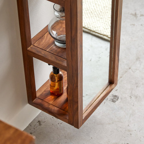 Tikamoon Rechte kolomkast van palissander - Bruin - vtwonen shop