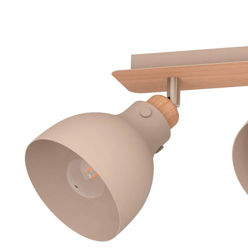 EGLO spot Arrecife - e27 - 74,5 cm - bruin/beige - staal - vtwonen shop