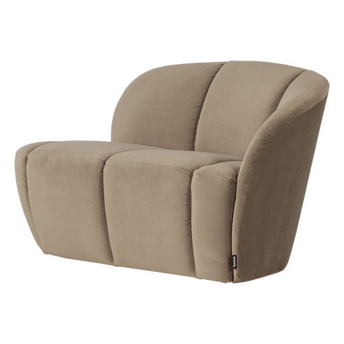 WOOOD 2-zits bankje rechts Mojo - Velvet - Khaki - 73x112x77