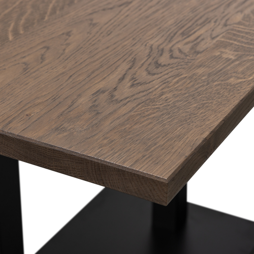 WOOOD eettafel recht vingerlas Tablo - Eiken - Cashmere Brown - 120x80