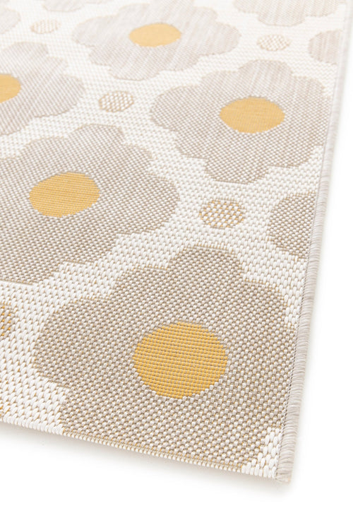 AFK Living vloerkleed Daisy - voor binnen en buiten - geel - 160 x 230 cm