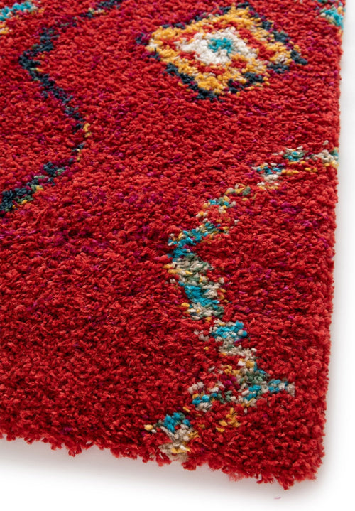 AFK Living vloerkleed  Native - shaggy - rood - 80 x 150 cm - vtwonen shop