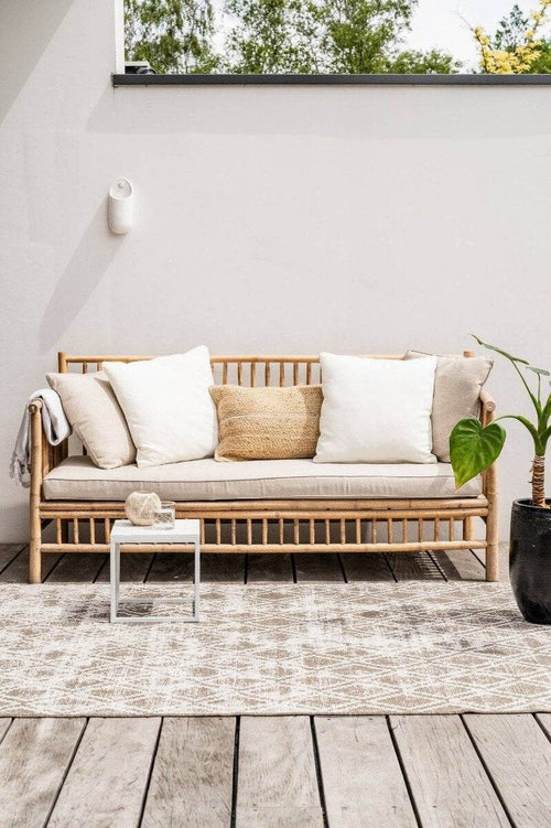 Buiten vloerkleed Frost - Bruin/Wit -  dubbelzijdig - EVA Interior - 200 x 290 cm - vtwonen shop