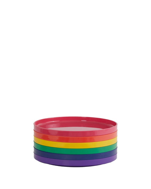 Heller Max Borden set 6-delig - Ø248mm - H 25mm - Regenboog