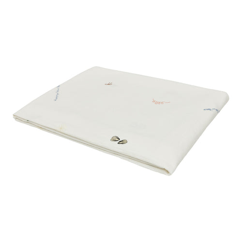 OYOY Tafelkleed Nieuwjaar 140 x 260 cm – Wit katoen