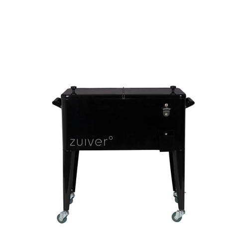 Zuiver Cooler Be Cool Koelbox/ Koelwagen Tuin Zwart - vtwonen shop