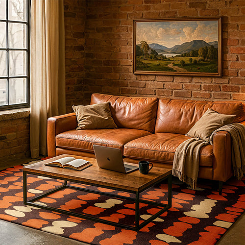 Lola&Moi vloerkleed Pink In Pool - rood - 240x340cm - vtwonen shop