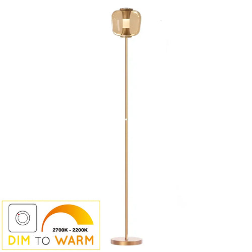 Freelight vloerlamp Rosa - 1 lichts - 23  x 170   cm - rosé goud
