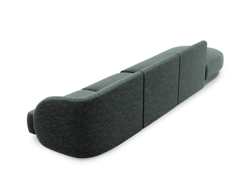 Micadoni linker bank Miley 4-zits, chenille, olie - 90x323x70cm