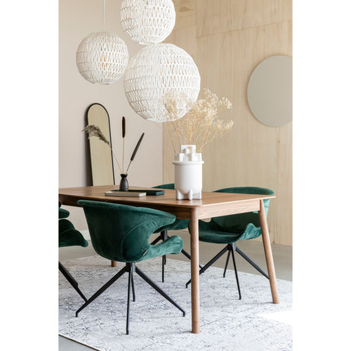 Zuiver Mia Eetkamerstoelen armleuning Groen - Set van 2