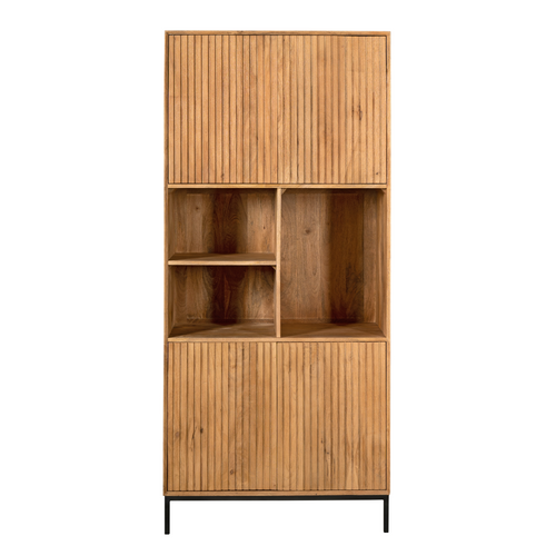 Starfurn  vakkenkast Madison - bruin - 45x90x200cm - vtwonen shop